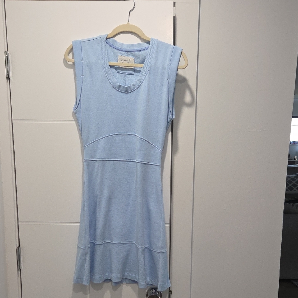 Grey State Sky Blue Mini Dress